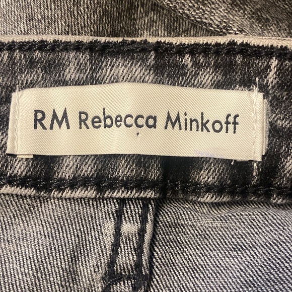Rebecca Minkoff High rise Baggy Jeans, Size 16W Color Acid Washed Black - Picture 10 of 13